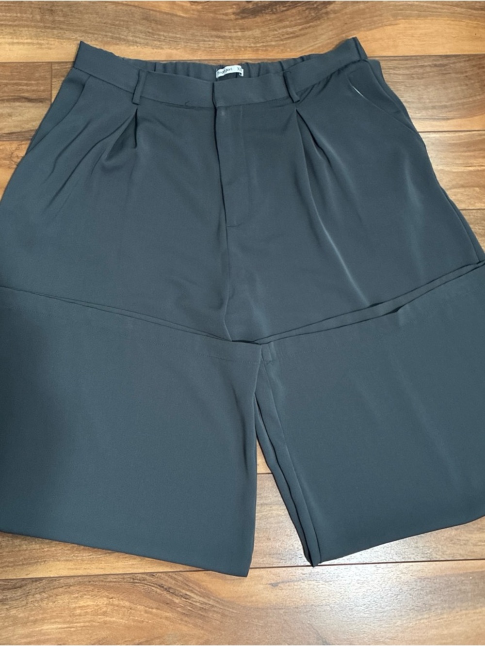 Set of 2 Tronjori Wide-Leg High-Rise Pants in Dark Gray and black XXL